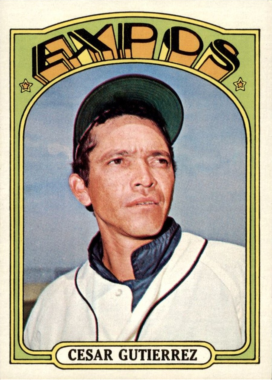 1972 Topps #743 Cesar Gutierrez, Montreal Expos