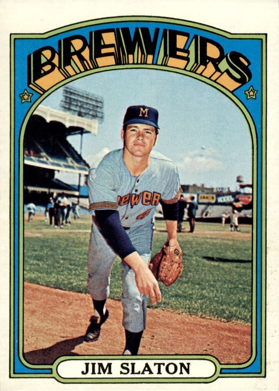 1972 Topps #744 Jim Slaton, Milwaukee Brewers