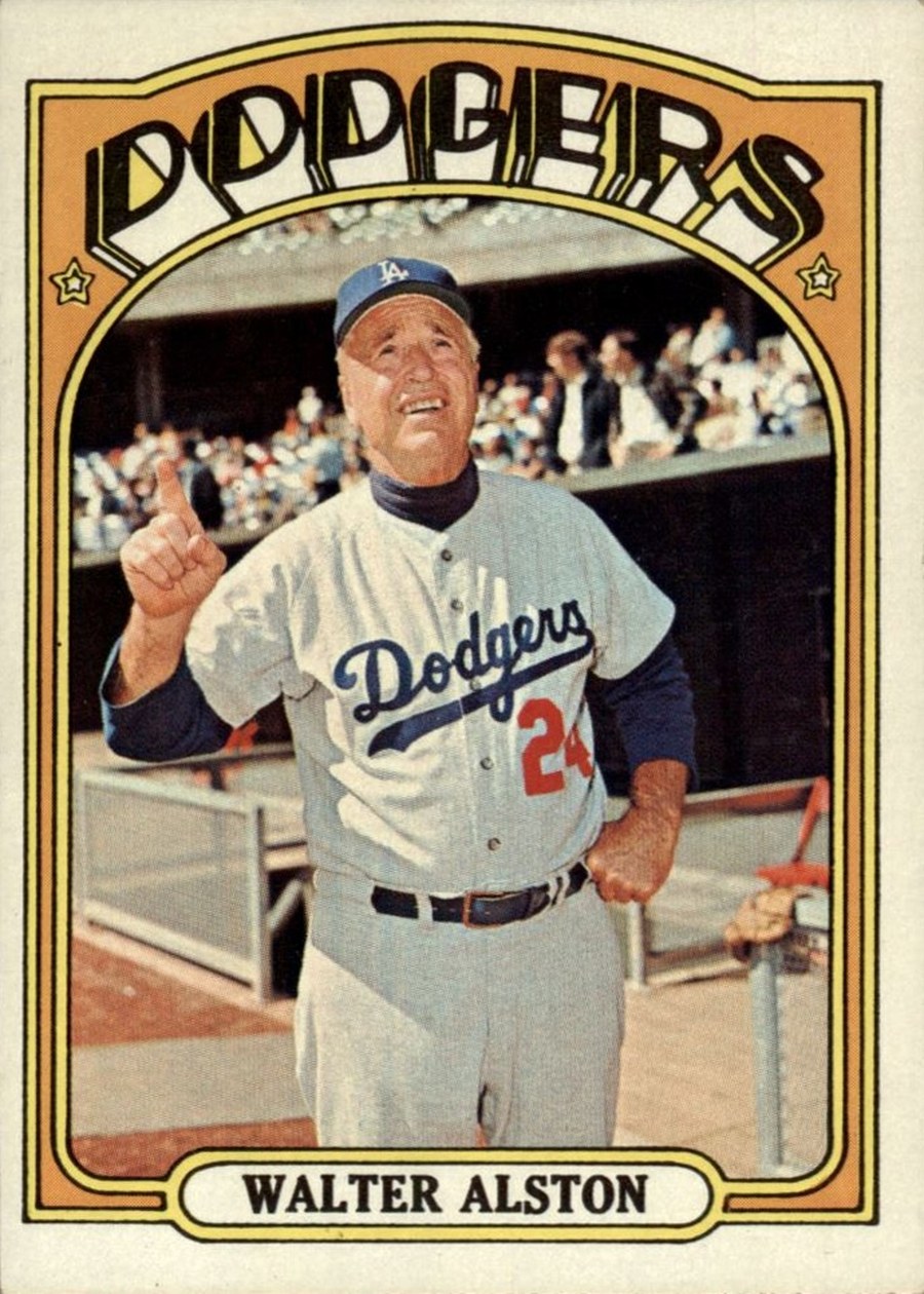 1972 Topps #749 Walter Alston, Los Angeles Dodgers