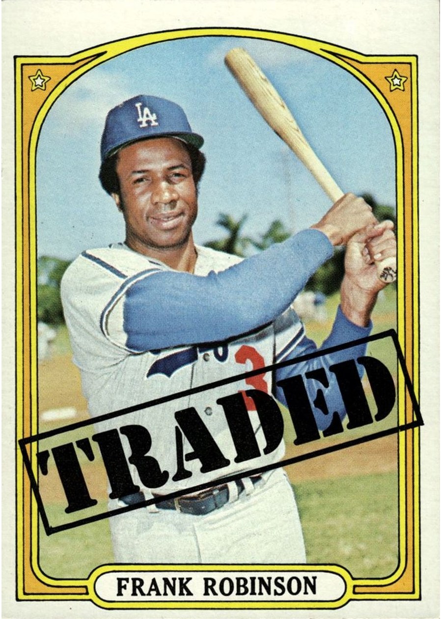 1972 Topps #754 Frank Robinson, Los Angeles Dodgers