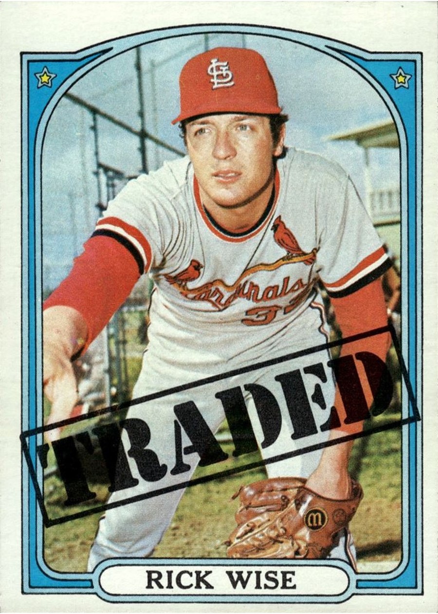 1972 Topps #756 Rick Wise, St. Louis Cardinals