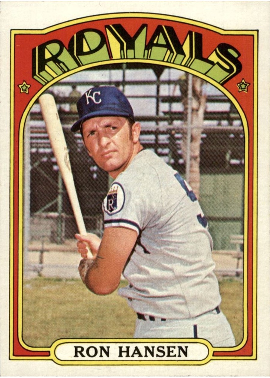 1972 Topps #763 Ron Hansen, Kansas City Royals