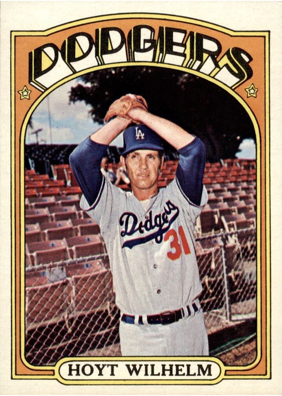 1972 Topps #777 Hoyt Wilhelm, Los Angeles Dodgers