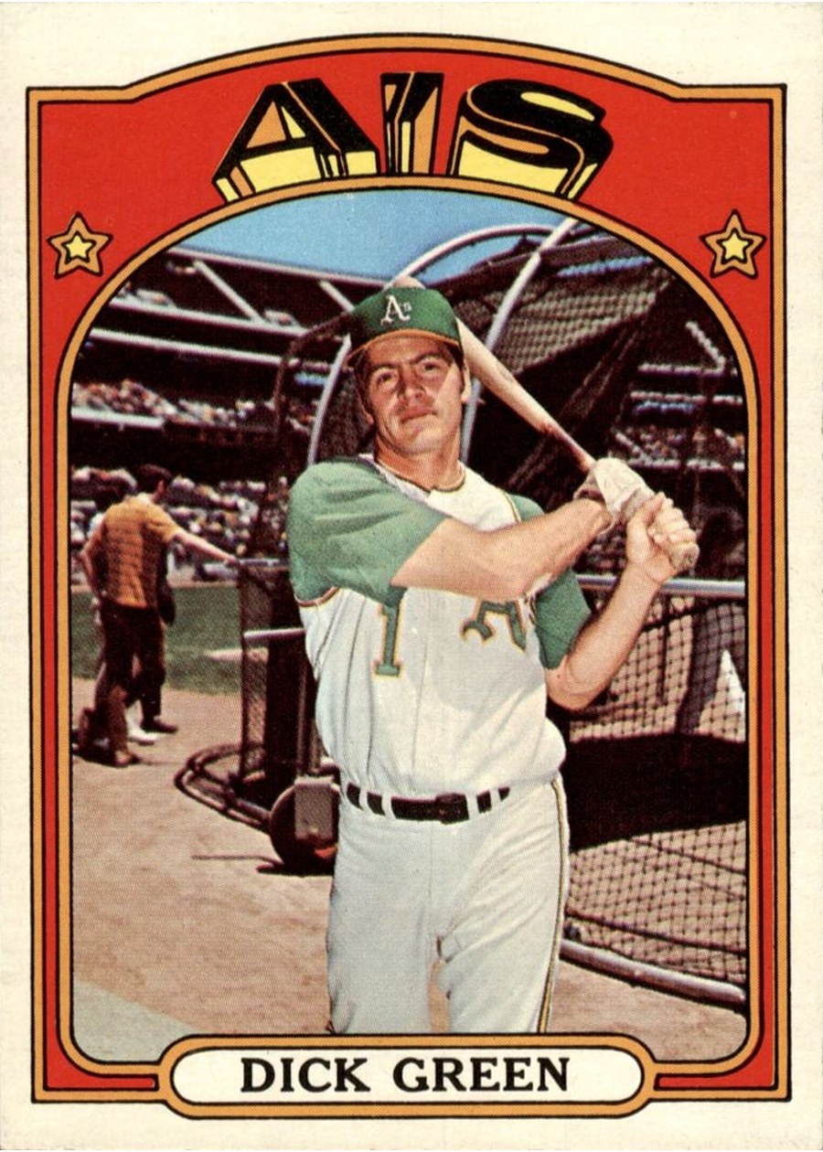 1972 Topps #780 Dick Green, Oakland Athletics