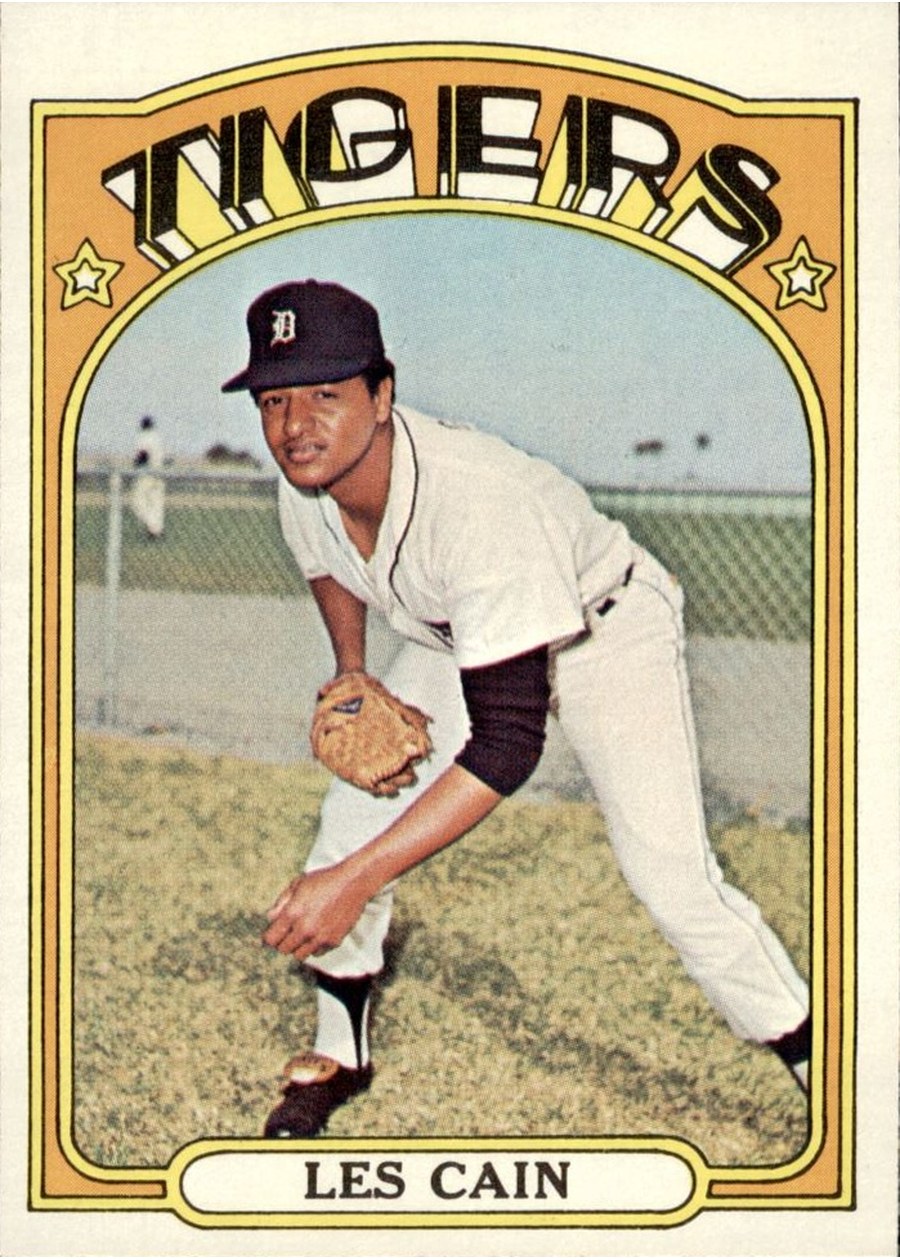 1972 Topps #783 Les Cain, Detroit Tigers