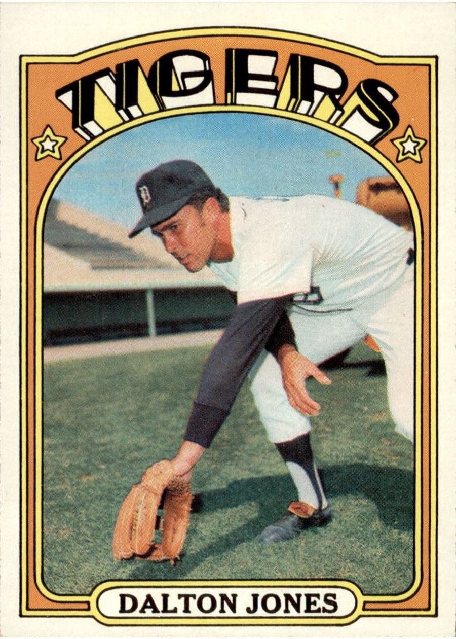 1972 Topps #83 Dalton Jones, Detroit Tigers