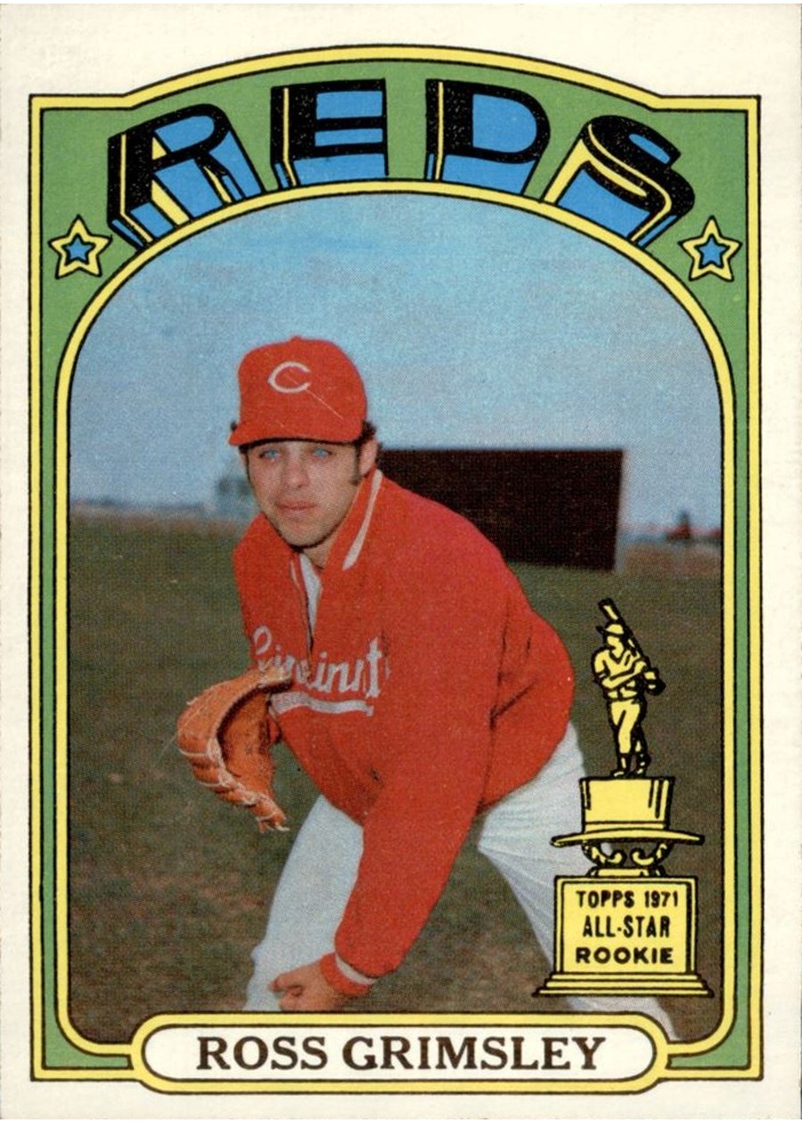 1972 Topps #99 Ross Grimsley, Cincinnati Reds