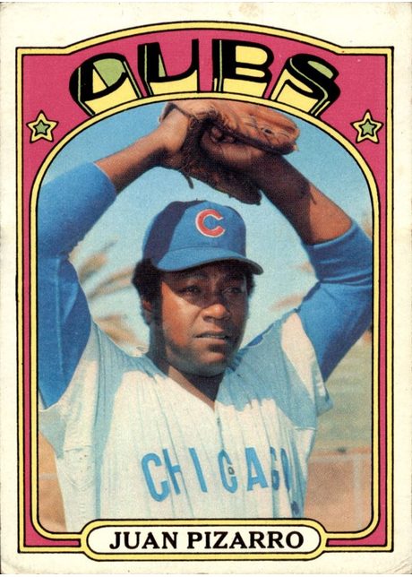 1972 Topps #18 Juan Pizarro - 18a - Yellow Under C and S