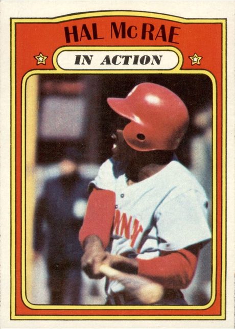 Hal McRae In Action #292 - 1972 Topps Baseball Card