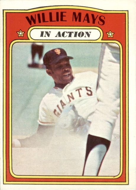 Willie Mays In Action #50 - 1972 Topps Baseball Card