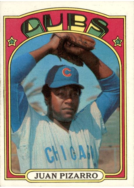 1972 Topps #18 Juan Pizarro - 18b - Green Under C and S