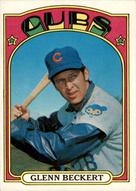1972 Topps #45 Glenn Beckert - 45b - Green Under C and S