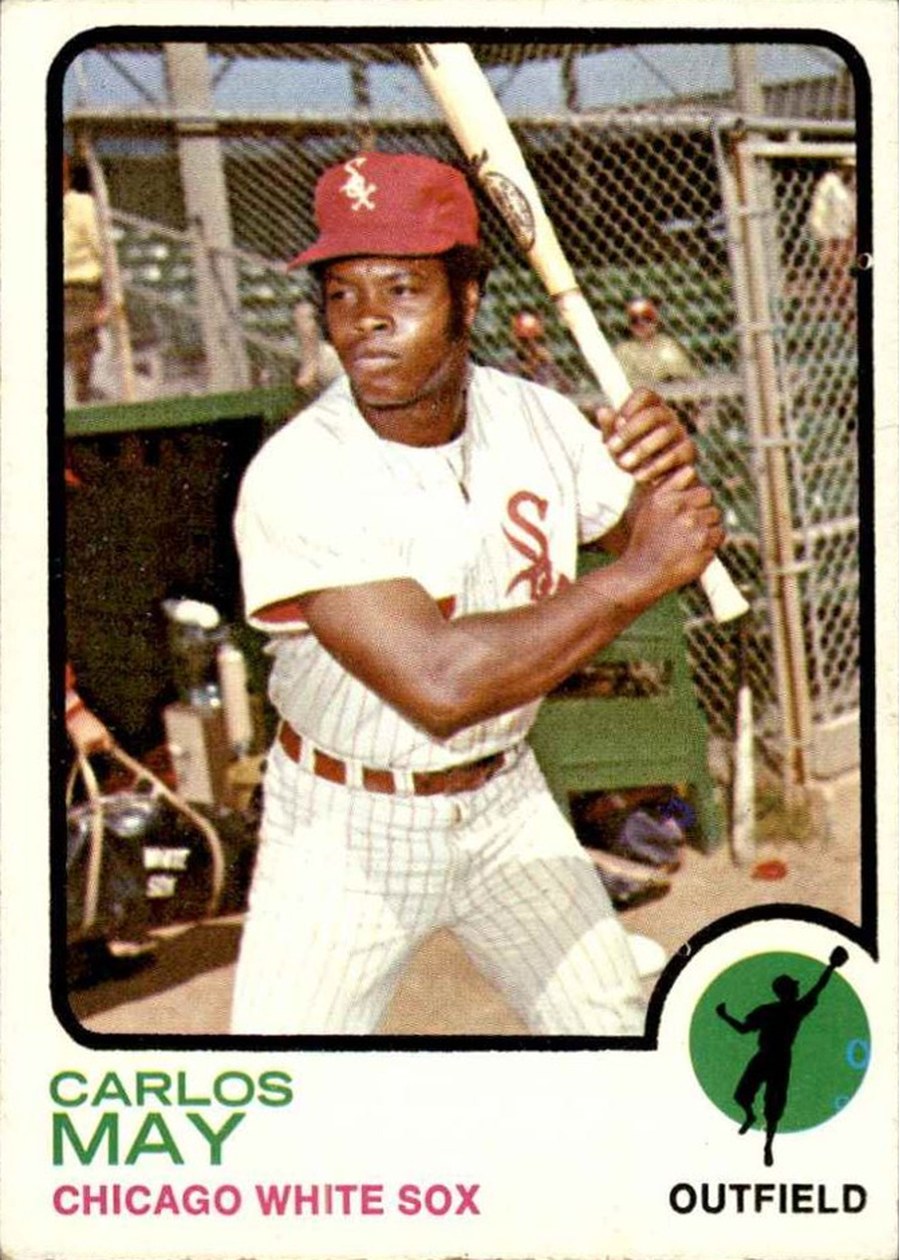 1973 Topps #105 Carlos May, Chicago White Sox