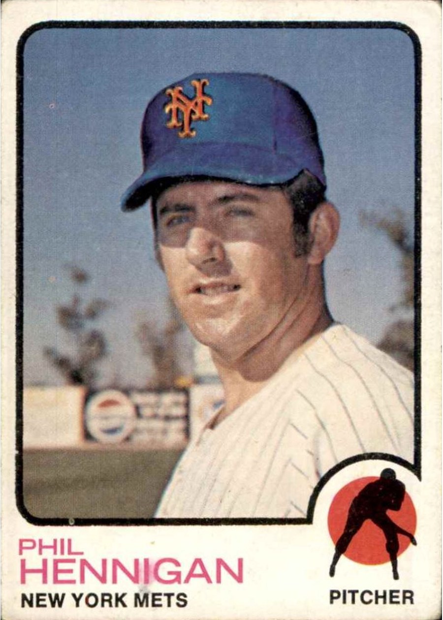 1973 Topps #107 Phil Hennigan, New York Mets