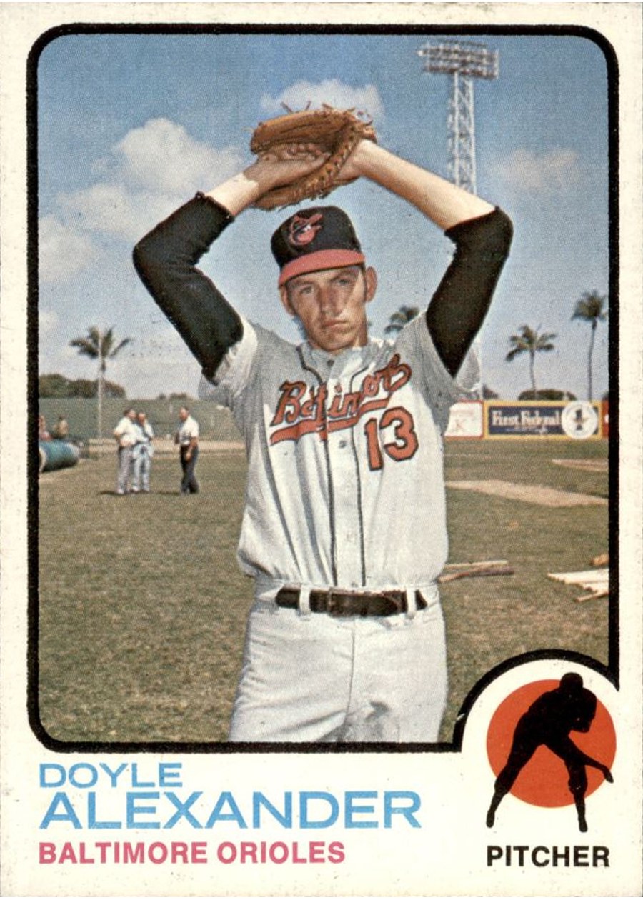 1973 Topps #109 Doyle Alexander, Baltimore Orioles