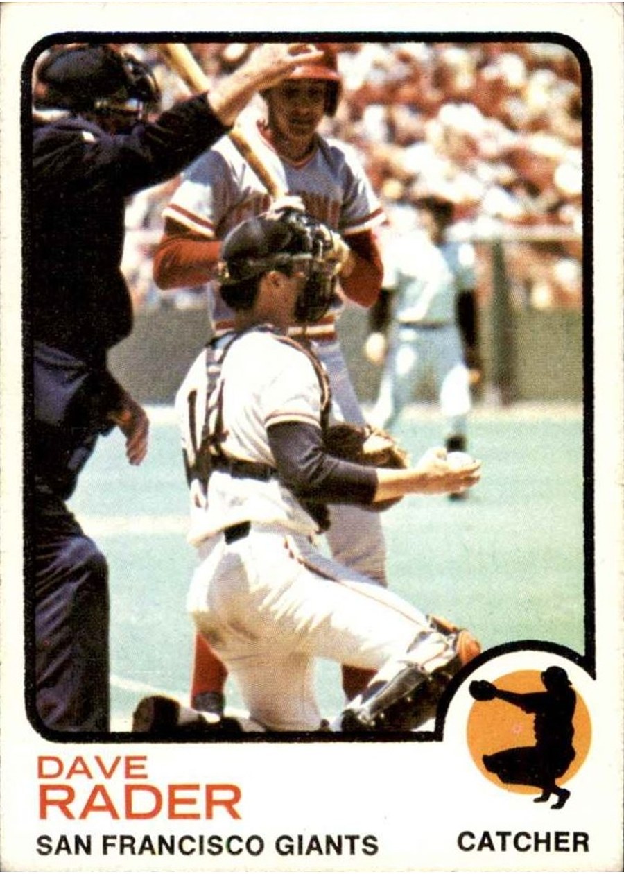 1973 Topps #121 Dave Rader, San Francisco Giants