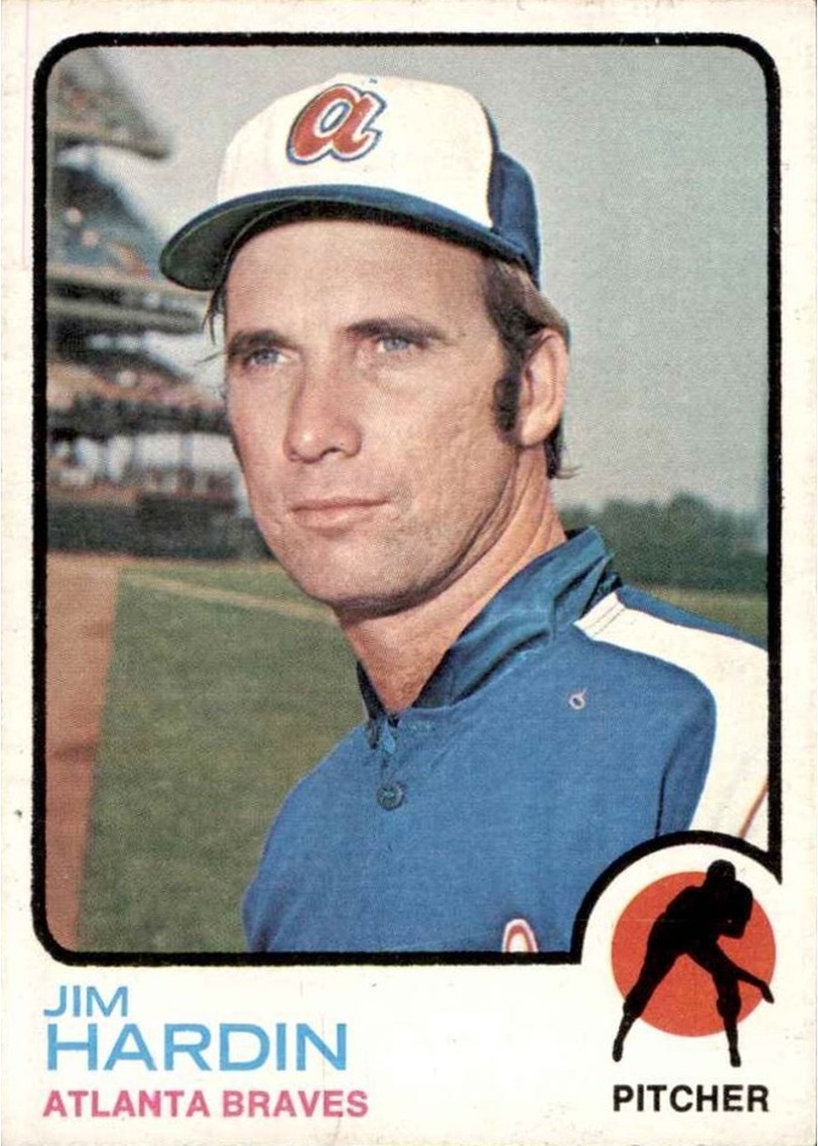 1973 Topps #124 Jim Hardin, Atlanta Braves