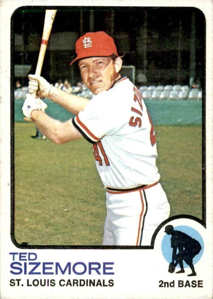 1973 Topps #128 Ted Sizemore, St. Louis Cardinals