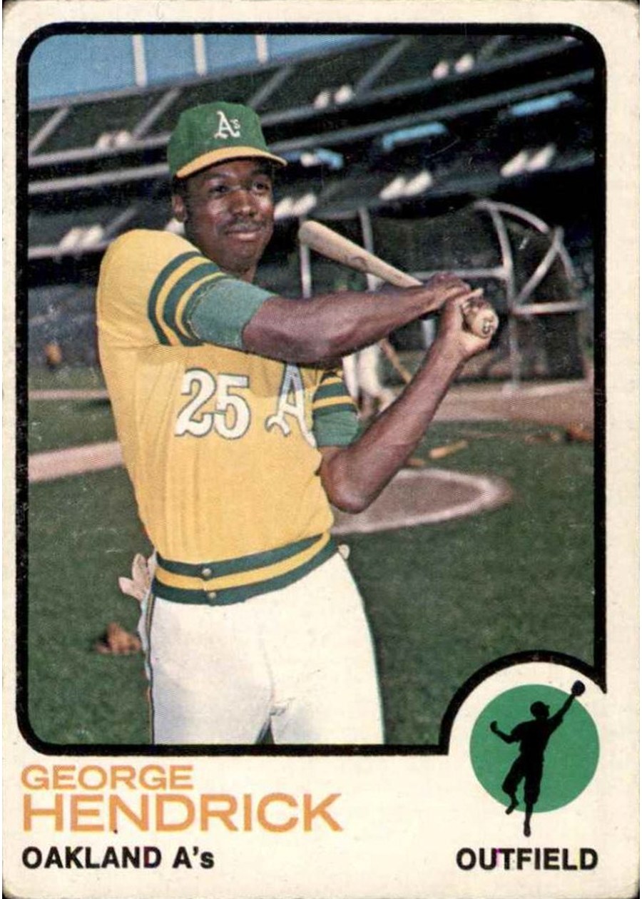 1973 Topps #13 George Hendrick, Oakland Athletics