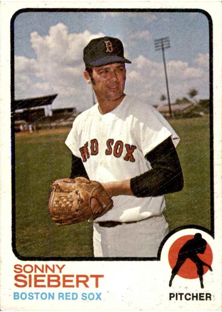 1973 Topps #14 Sonny Siebert, Boston Red Sox