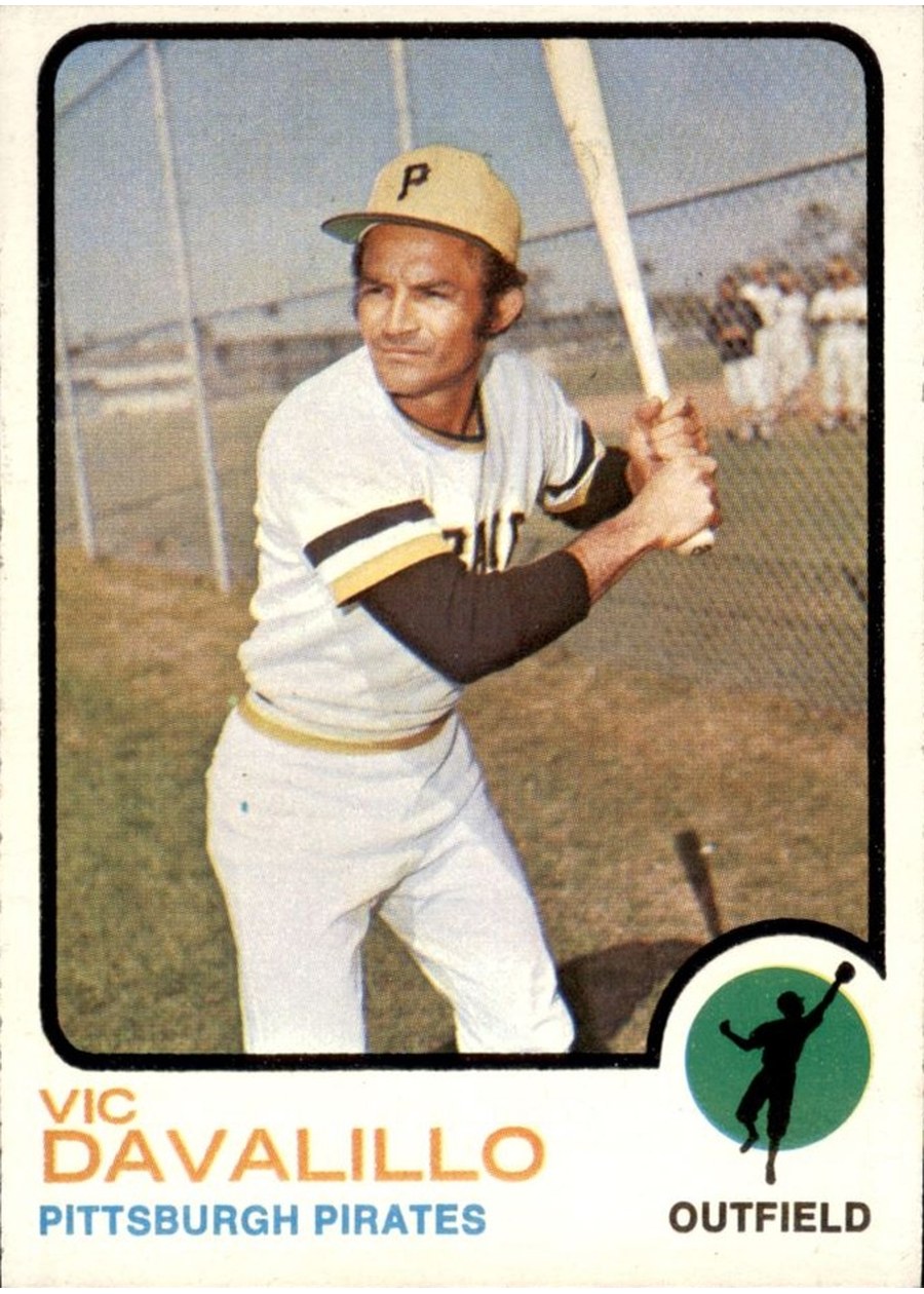 1973 Topps #163 Vic Davalillo, Pittsburgh Pirates