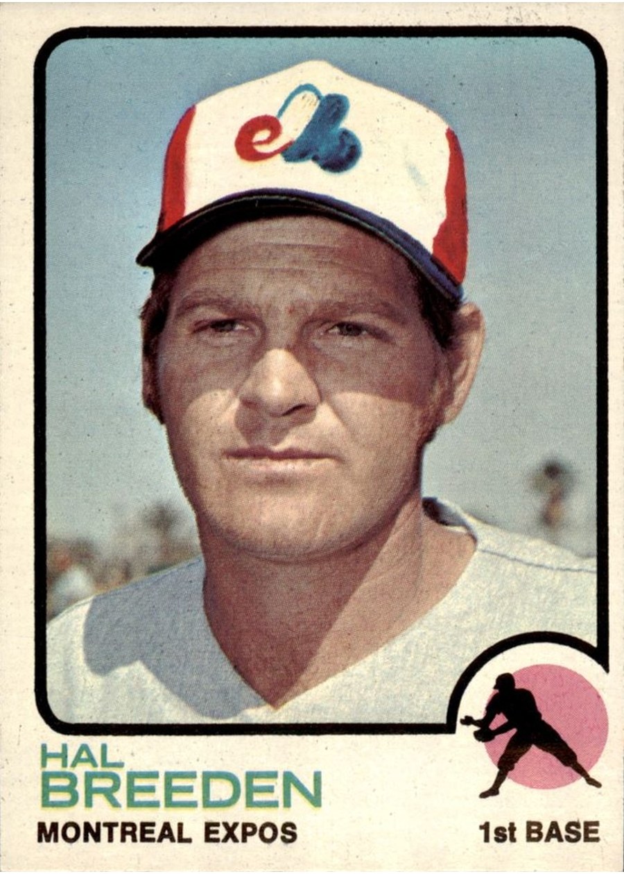 1973 Topps #173 Hal Breeden, Montreal Expos