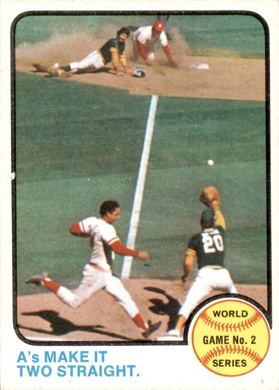 1973 Topps #204 World Series Game No. 2: A's Make It Two Straight, Oakland Athletics