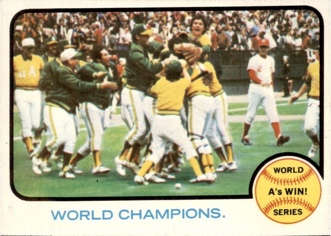 1973 Topps #210 World Champions (Oakland Athletics), Oakland Athletics
