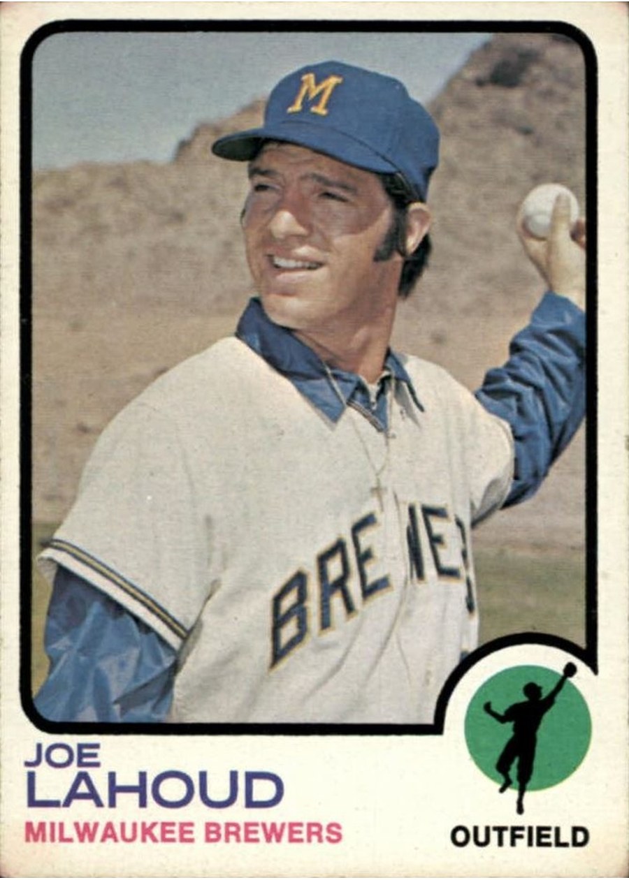 1973 Topps #212 Joe Lahoud, Milwaukee Brewers