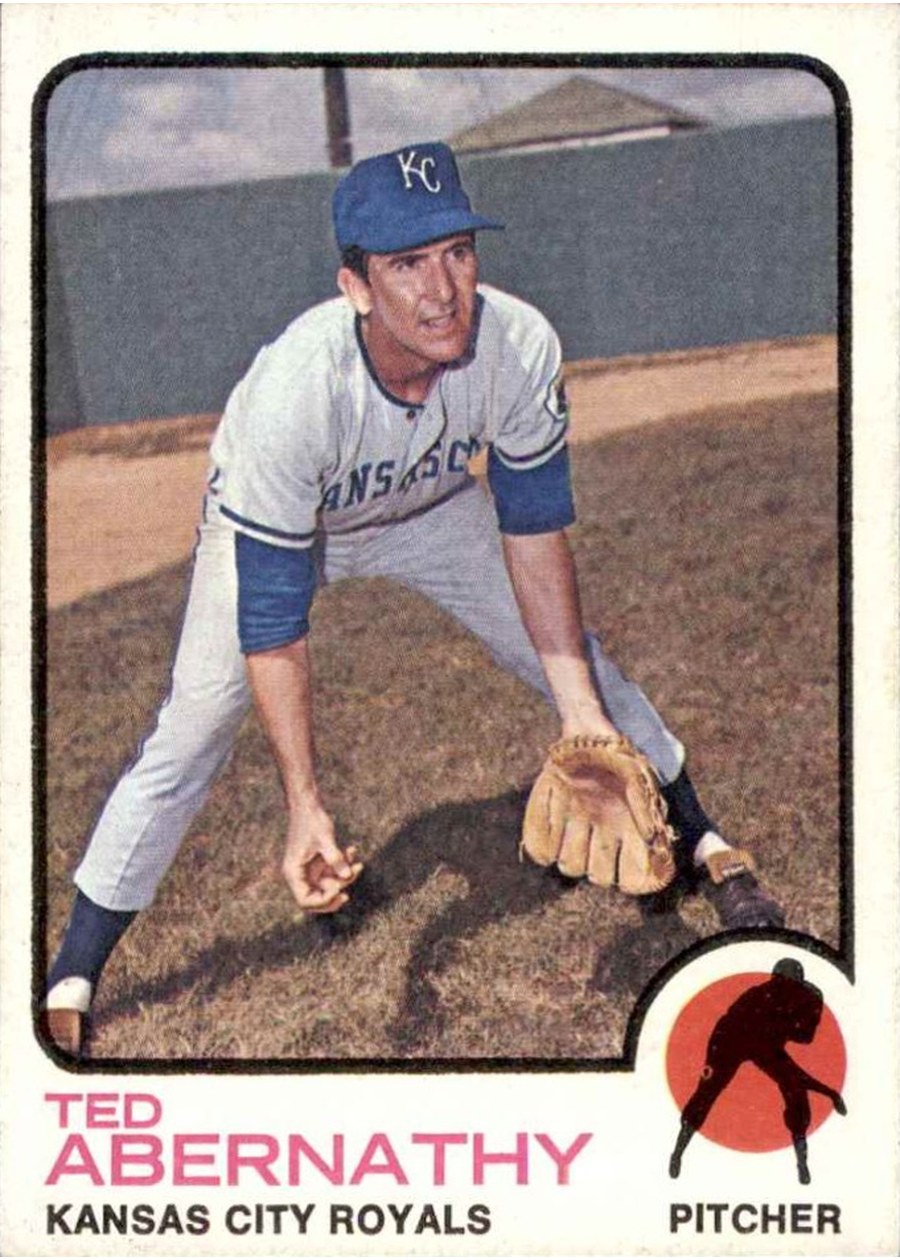 1973 Topps #22 Ted Abernathy, Kansas City Royals