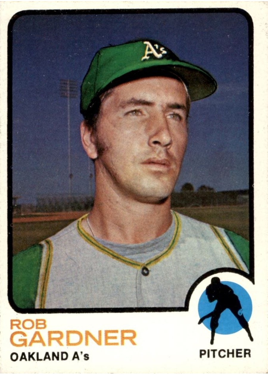 1973 Topps #222 Rob Gardner, Oakland Athletics