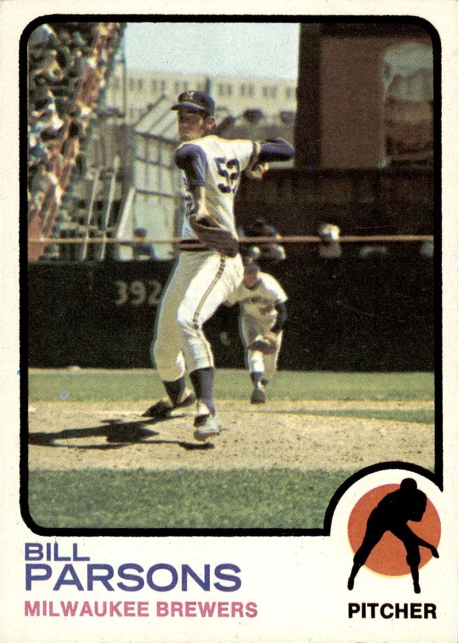 1973 Topps #231 Bill Parsons, Milwaukee Brewers