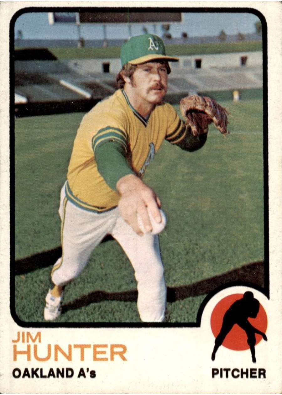 1973 Topps #235 Jim Hunter, Oakland Athletics