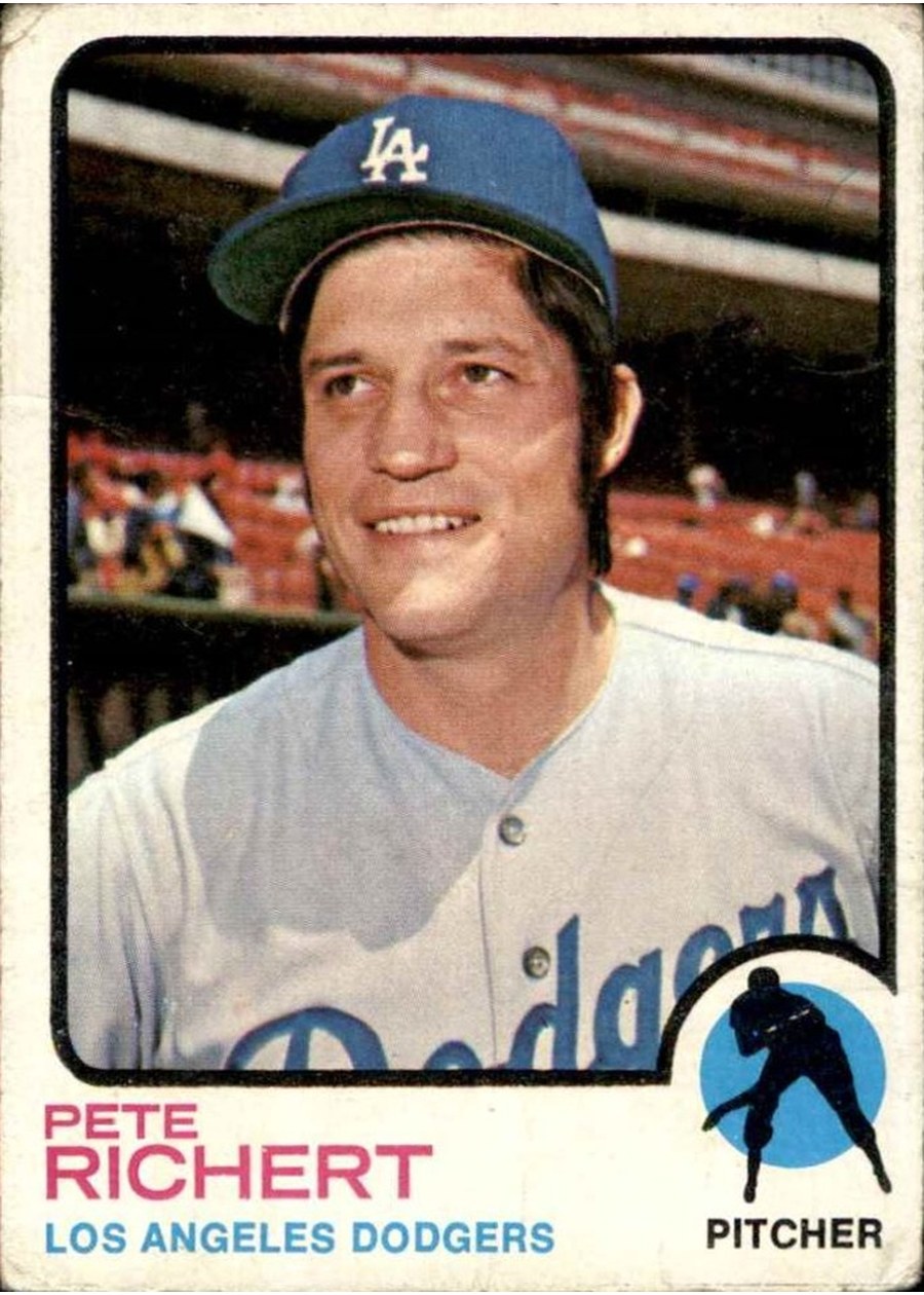 1973 Topps #239 Pete Richert, Los Angeles Dodgers
