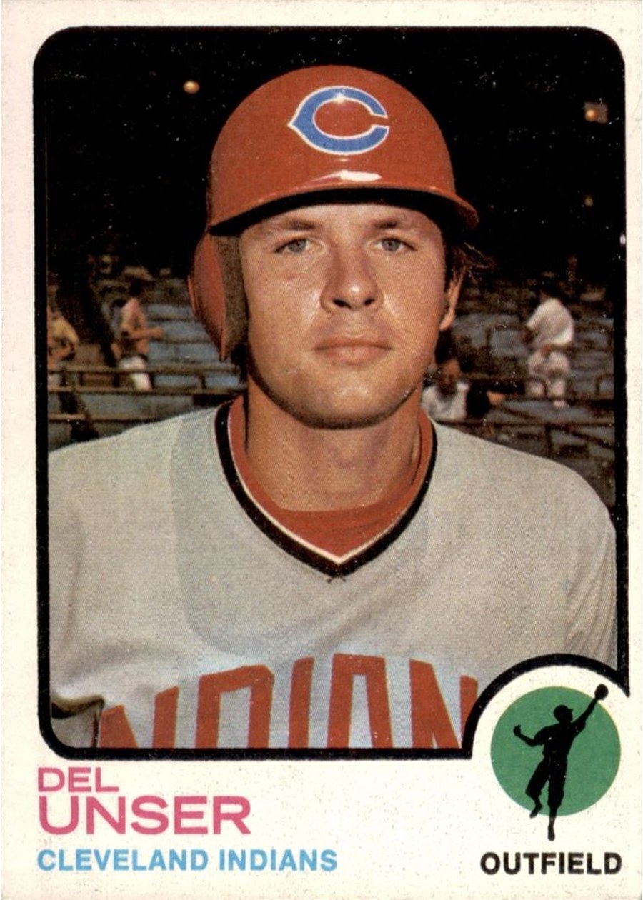 1973 Topps #247 Del Unser, Cleveland Indians