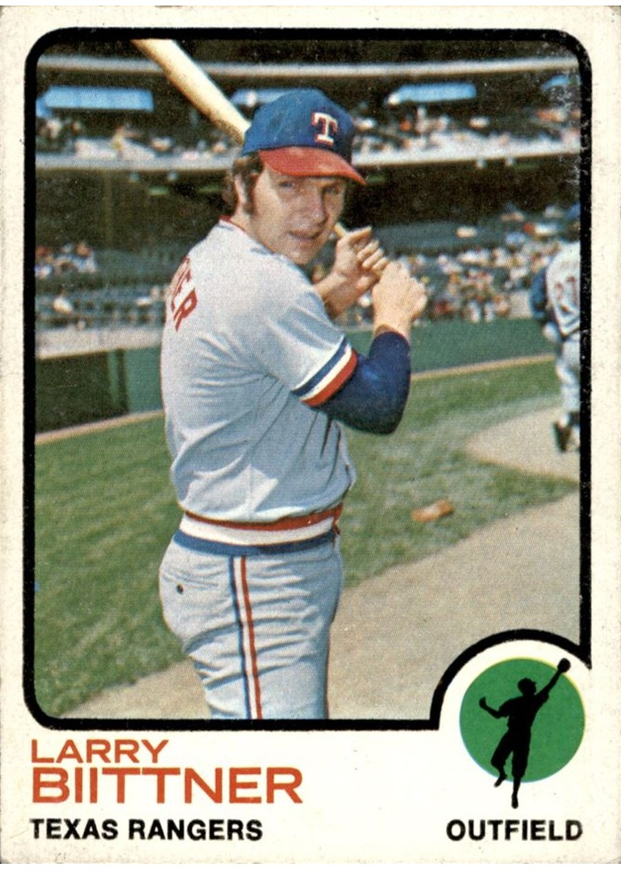 1973 Topps #249 Larry Biittner, Texas Rangers