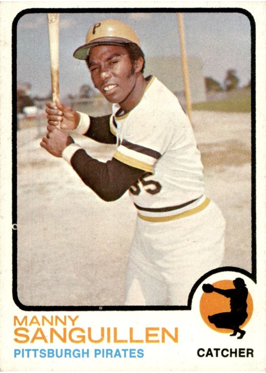 1973 Topps #250 Manny Sanguillen, Pittsburgh Pirates