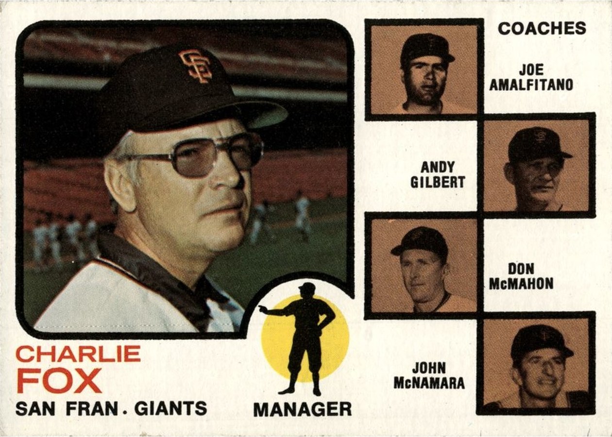 1973 Topps #252 Giants Field Leaders, San Francisco Giants