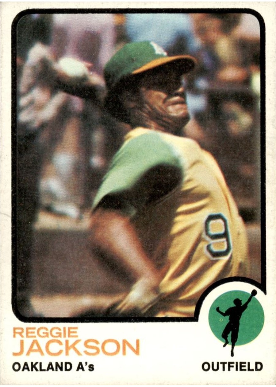 1973 Topps #255 Reggie Jackson, Oakland Athletics