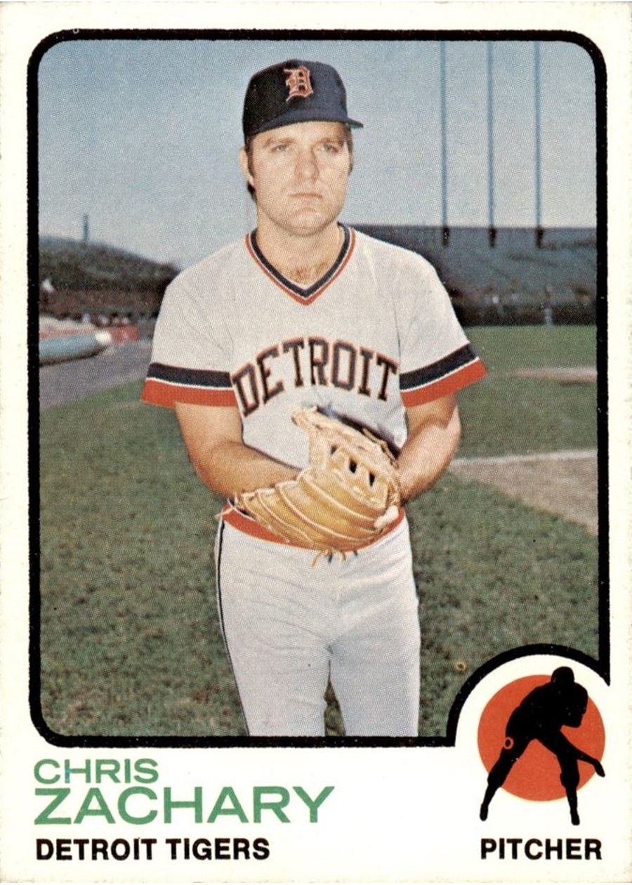 1973 Topps #256 Chris Zachary, Detroit Tigers