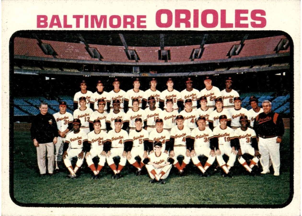 1973 Topps #278 Baltimore Orioles