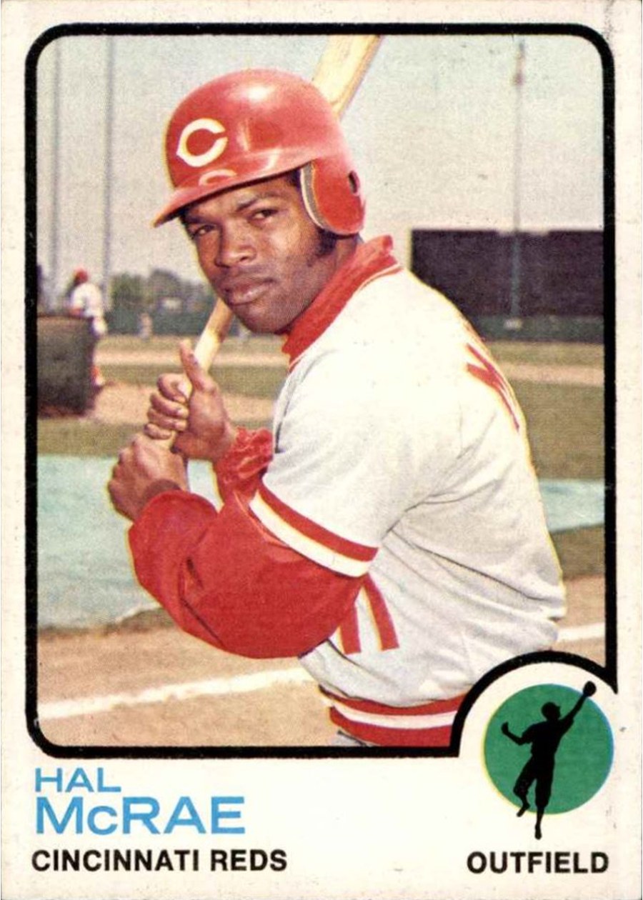 1973 Topps #28 Hal McRae, Cincinnati Reds