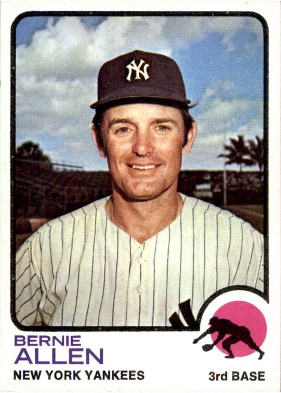 1973 Topps #293 Bernie Allen, New York Yankees