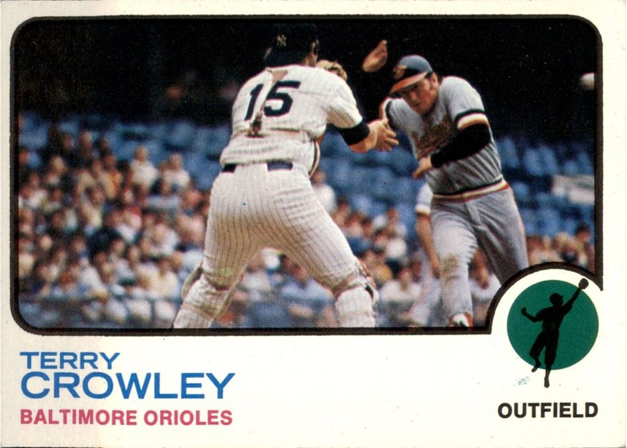 1973 Topps #302 Terry Crowley, Baltimore Orioles