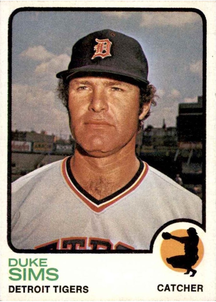 1973 Topps #304 Duke Sims, Detroit Tigers