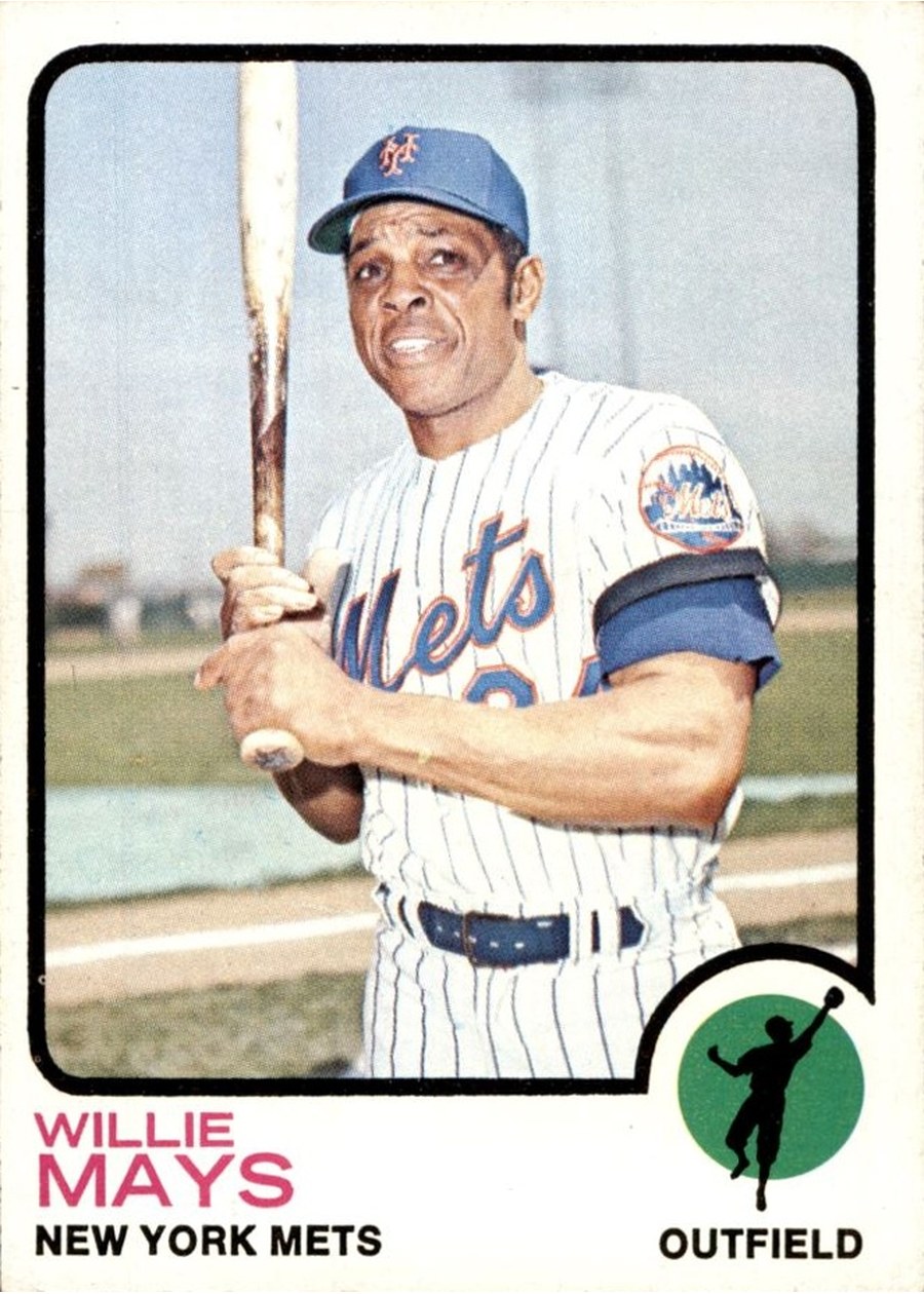 1973 Topps #305 Willie Mays, New York Mets