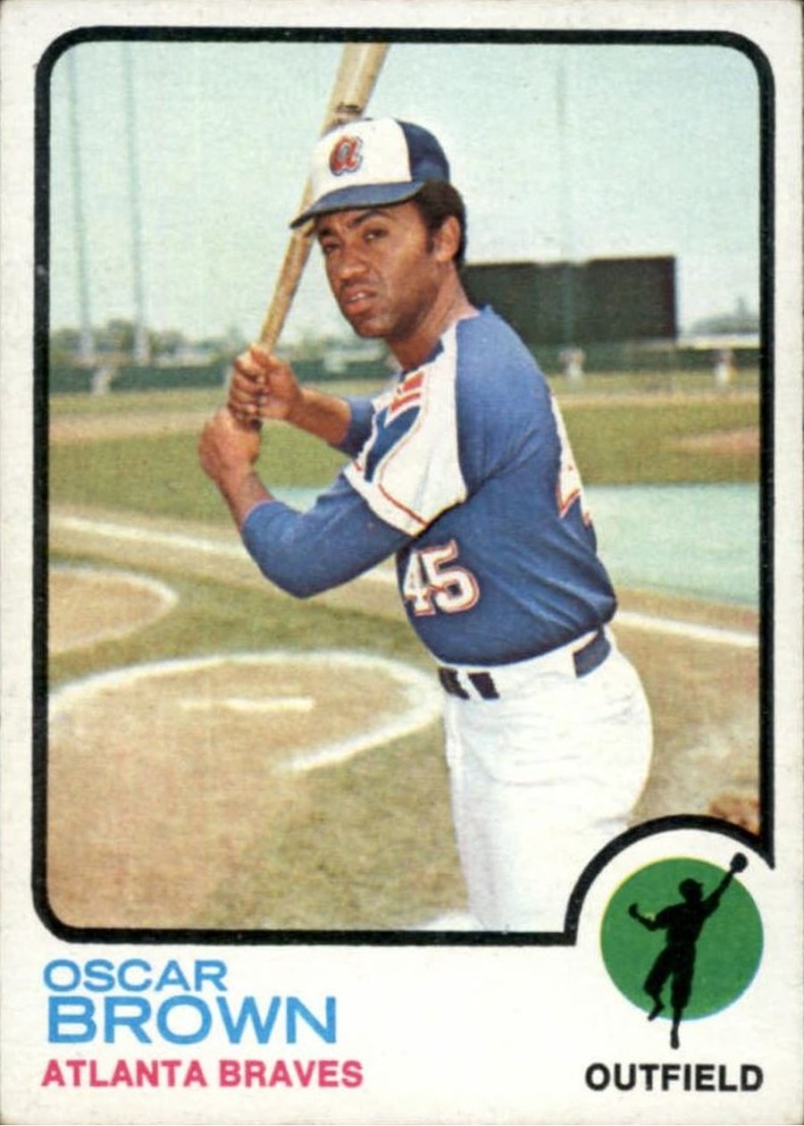 1973 Topps #312 Oscar Brown, Atlanta Braves