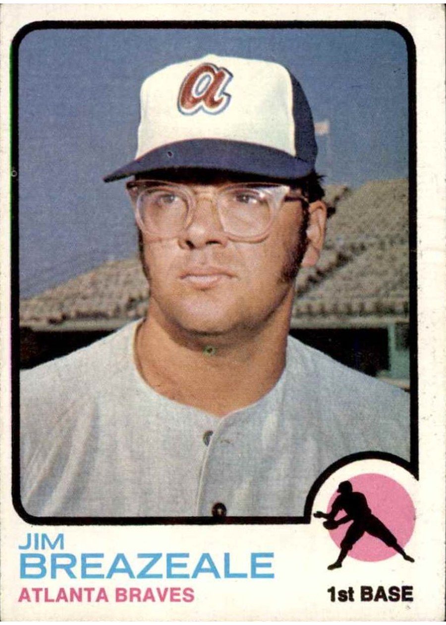 1973 Topps #33 Jim Breazeale, Atlanta Braves