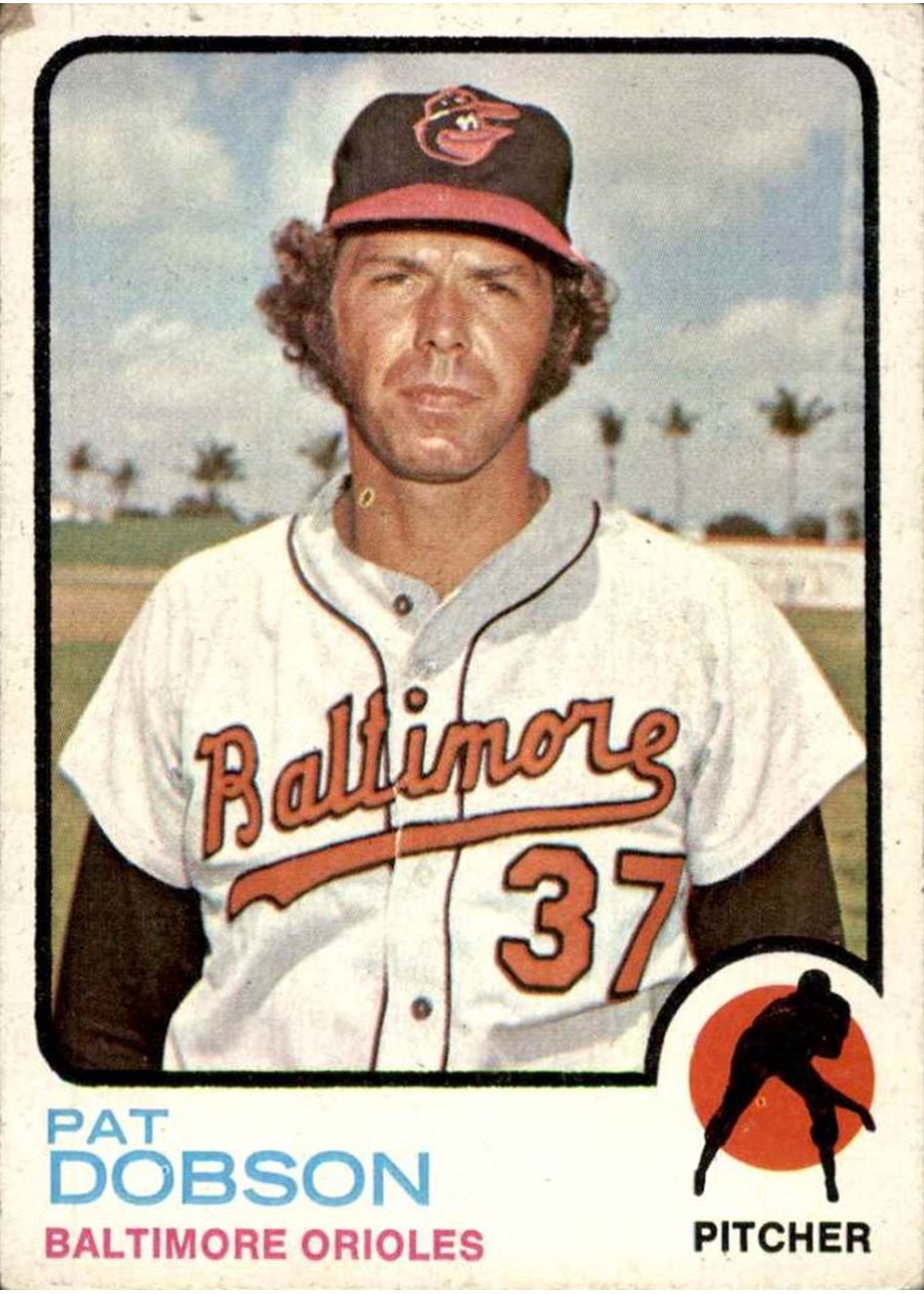 1973 Topps #34 Pat Dobson, Baltimore Orioles