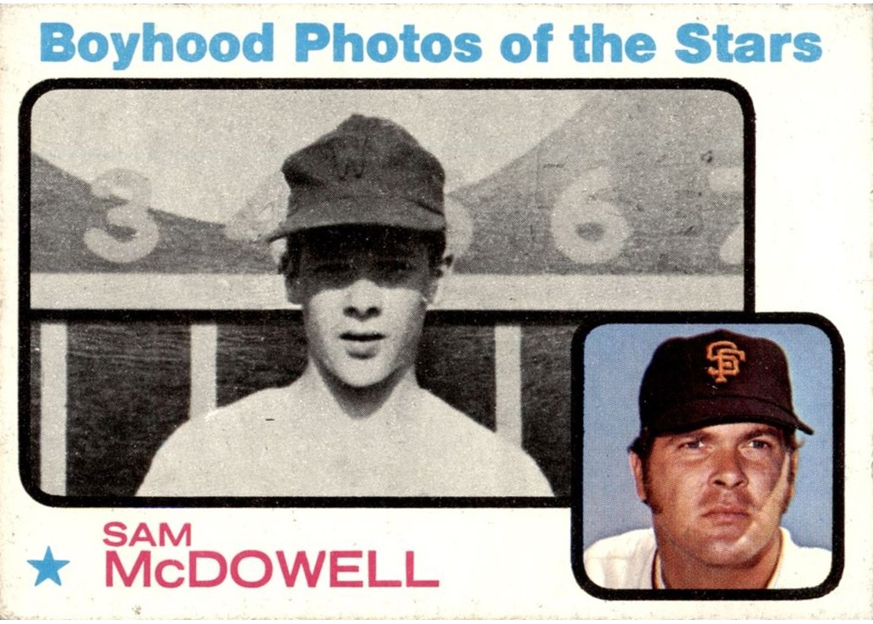 1973 Topps #342 Sam McDowell, San Francisco Giants